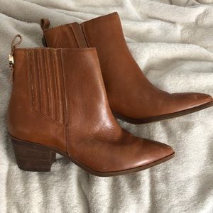 Franco Sarto Leather Ankle Boots